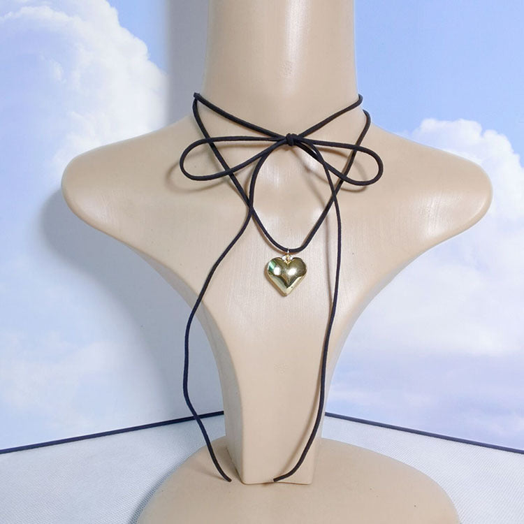 Wax Line Flannel Clavicle Chain Big Necklaces