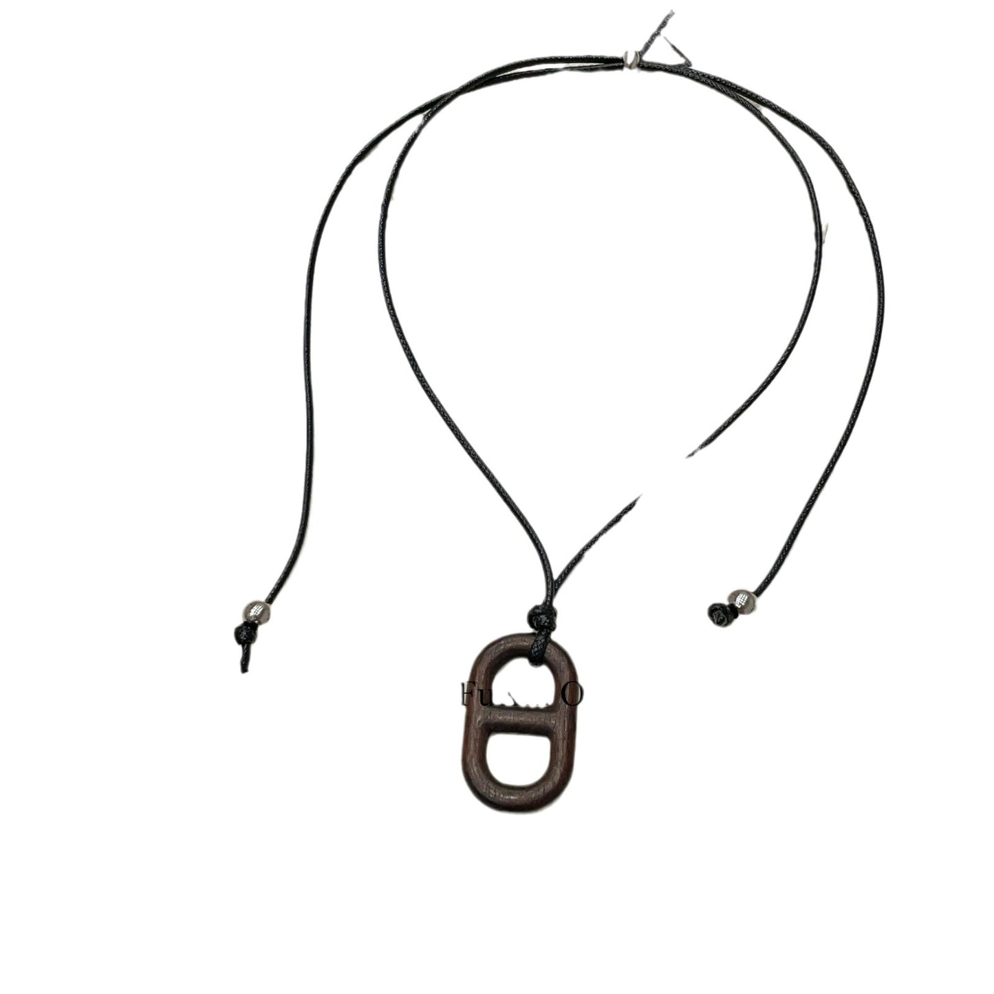 Women's Pig Nose Ebony Chain Long Design Sweater Simple Temperamental Necklaces