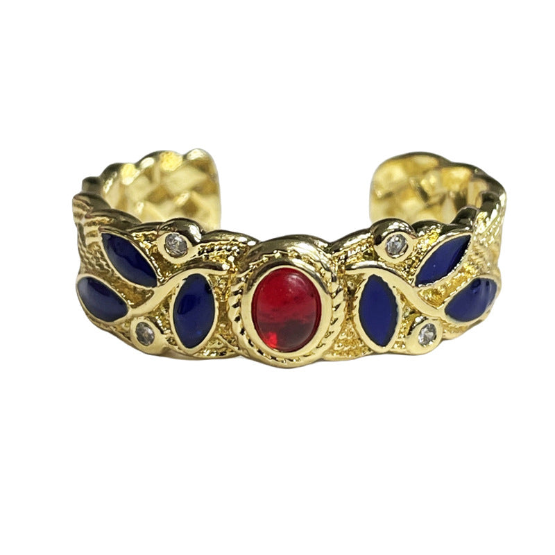 Flower Fashion Personalized Opening Adjustable Index Finger Rings