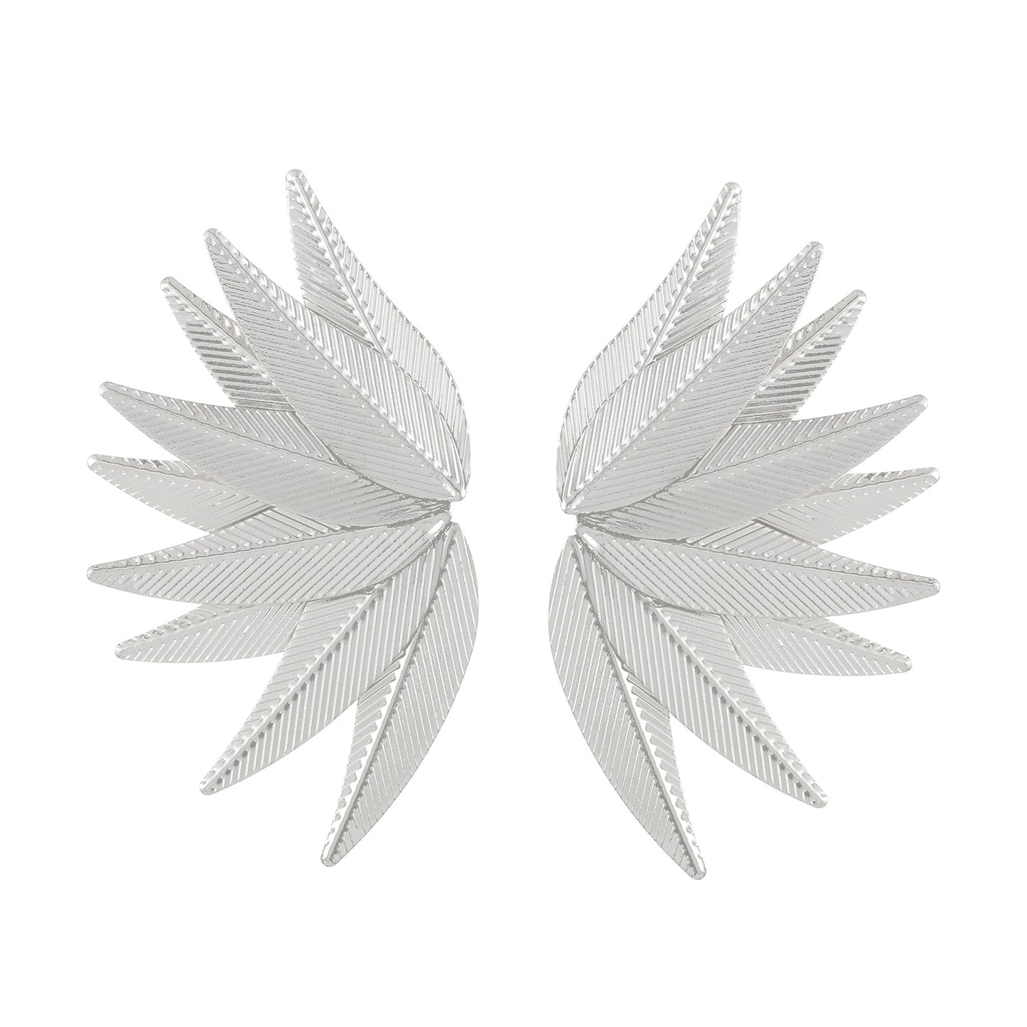 Women's Exaggerated Personalized Irregular Pleated Texture Leaf Rings