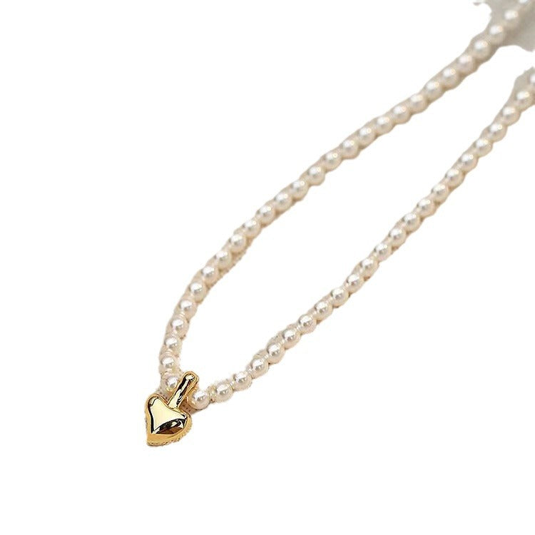 Love Pearl Clavicle Chain Female High Necklaces