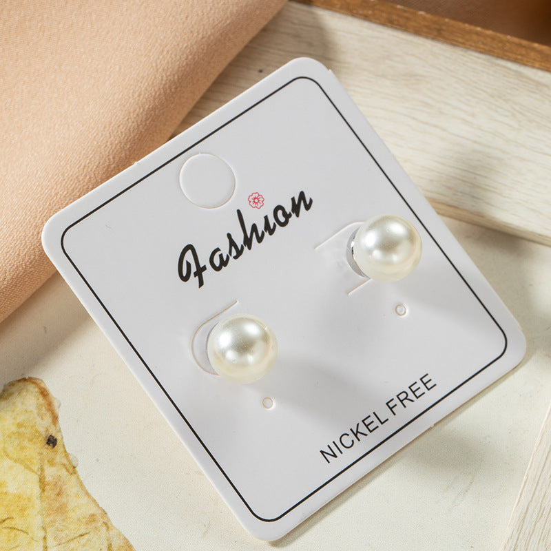 Women's Sier Needle Cute Simple Cold Style Earrings