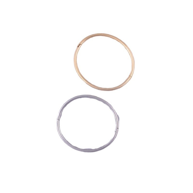 Women's Polished Titanium Steel Metal Sier Golden Summer Goose Bracelets