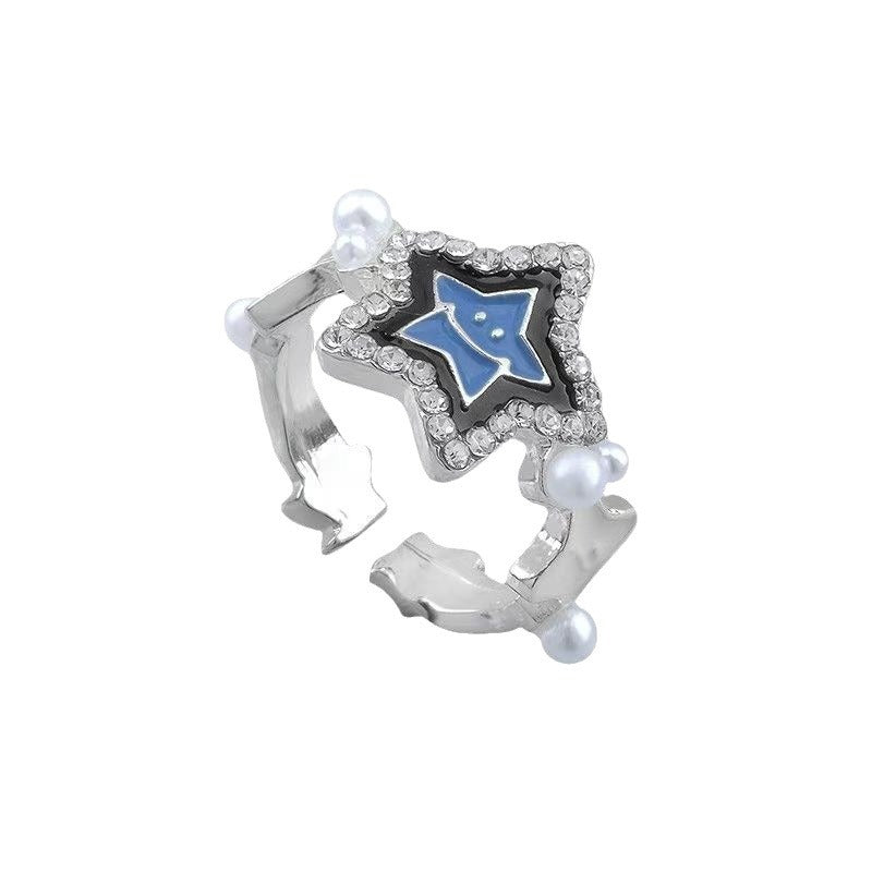 Retro Couple Index Finger Niche Design Rings