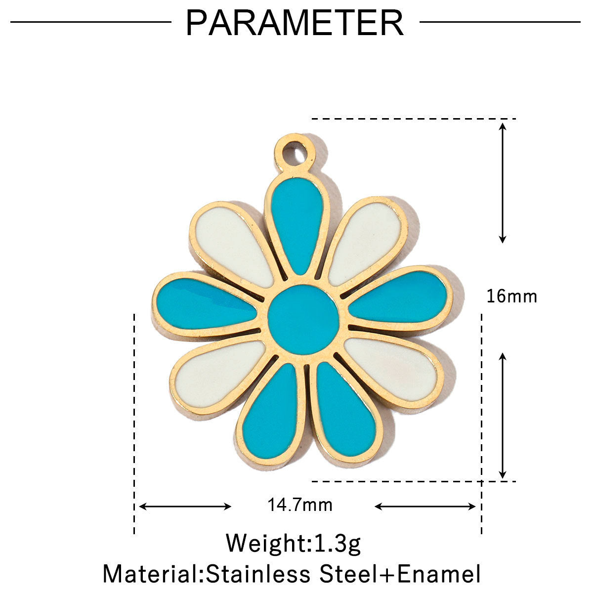 Flower Fish Colorful Oil Titanium Steel Female Angel Pendants