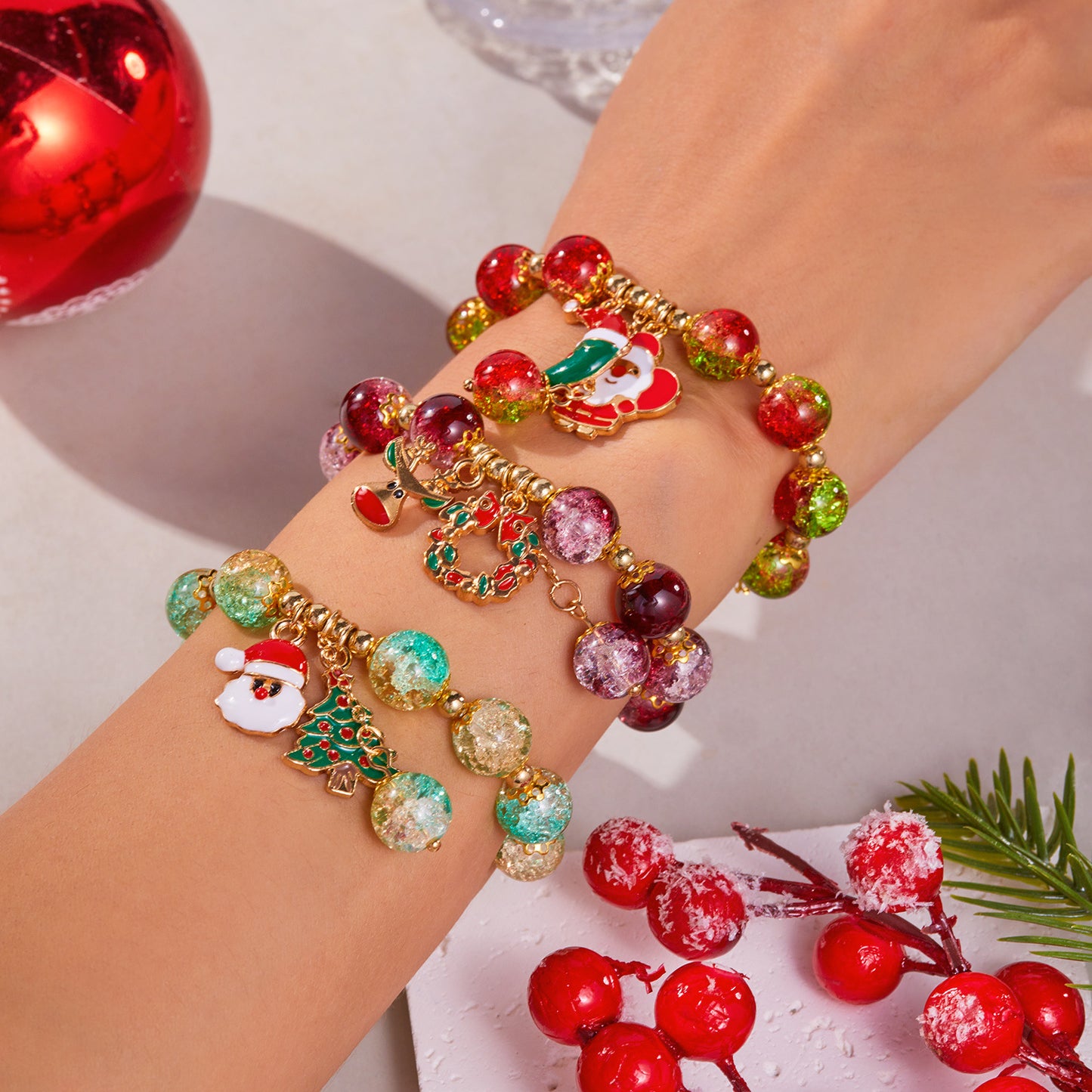 Beaded Cartoon Moon Old Elk Garland Bracelets