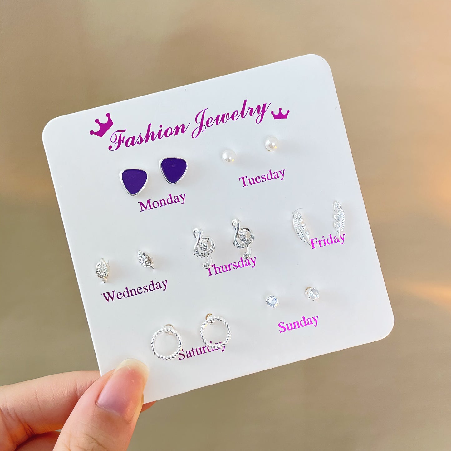Female Korean Style Simple Compact Cute Earrings