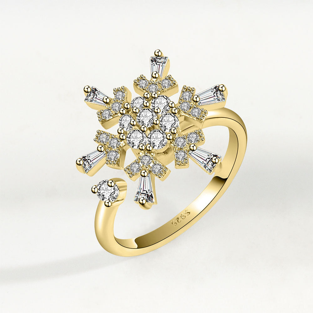 Women's Anxiety Relief Spinning Fashion Personality High Rings