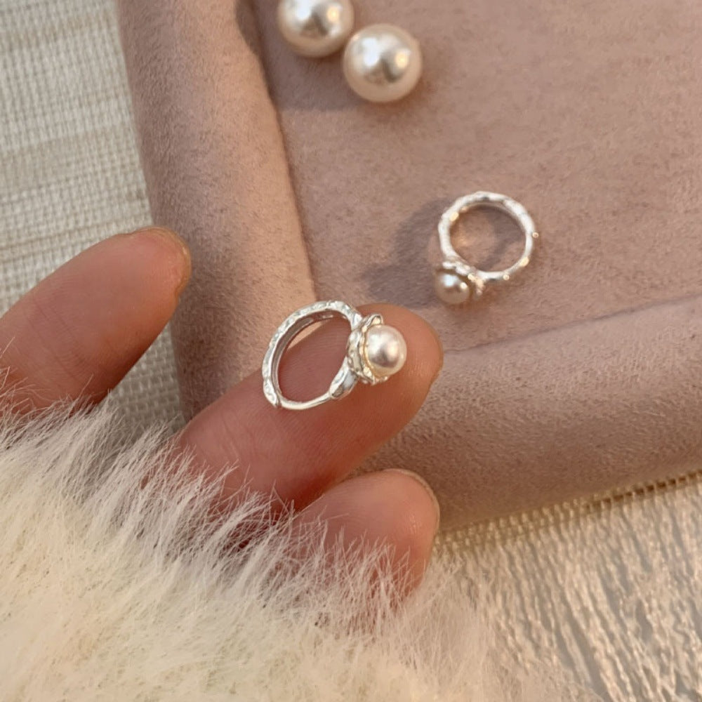 Women's Style High-grade Pearl For Sterling Sier Earrings
