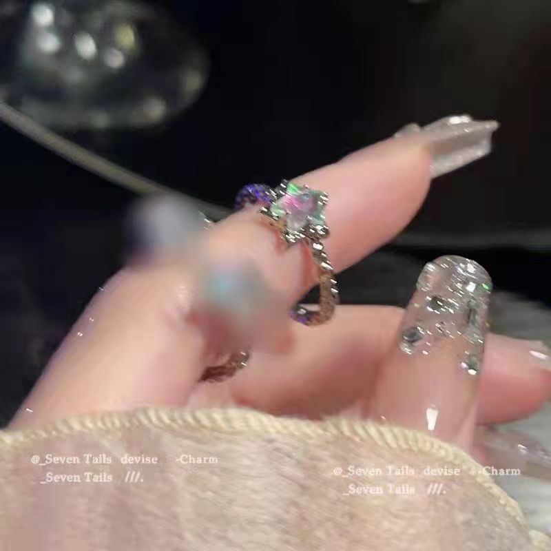 Luxury Minority Pentagram Female Design Sense Niche Rings