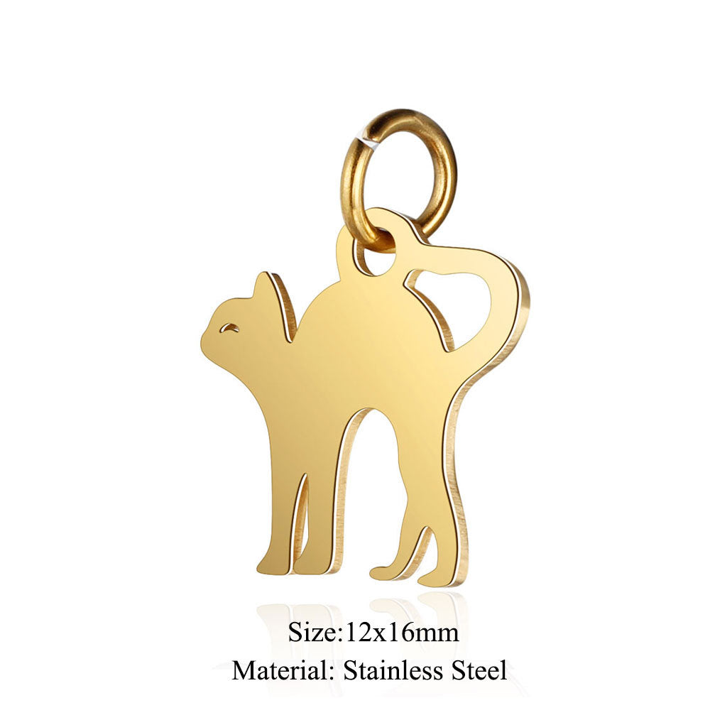 Small Five-pointed Star Elephant Cat Wings Lotus Pendants