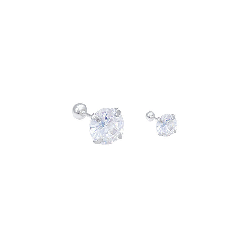 Colorful Zircon Female Crystals High-grade Ear Earrings
