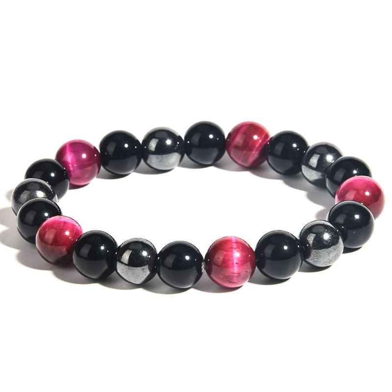 Men's Tigereye Haematite Imitation Obsidian Ornament Bracelets