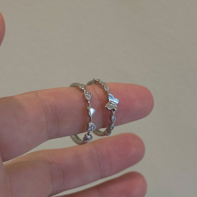 Sier Ornament Butterfly Does Not Fade Rings
