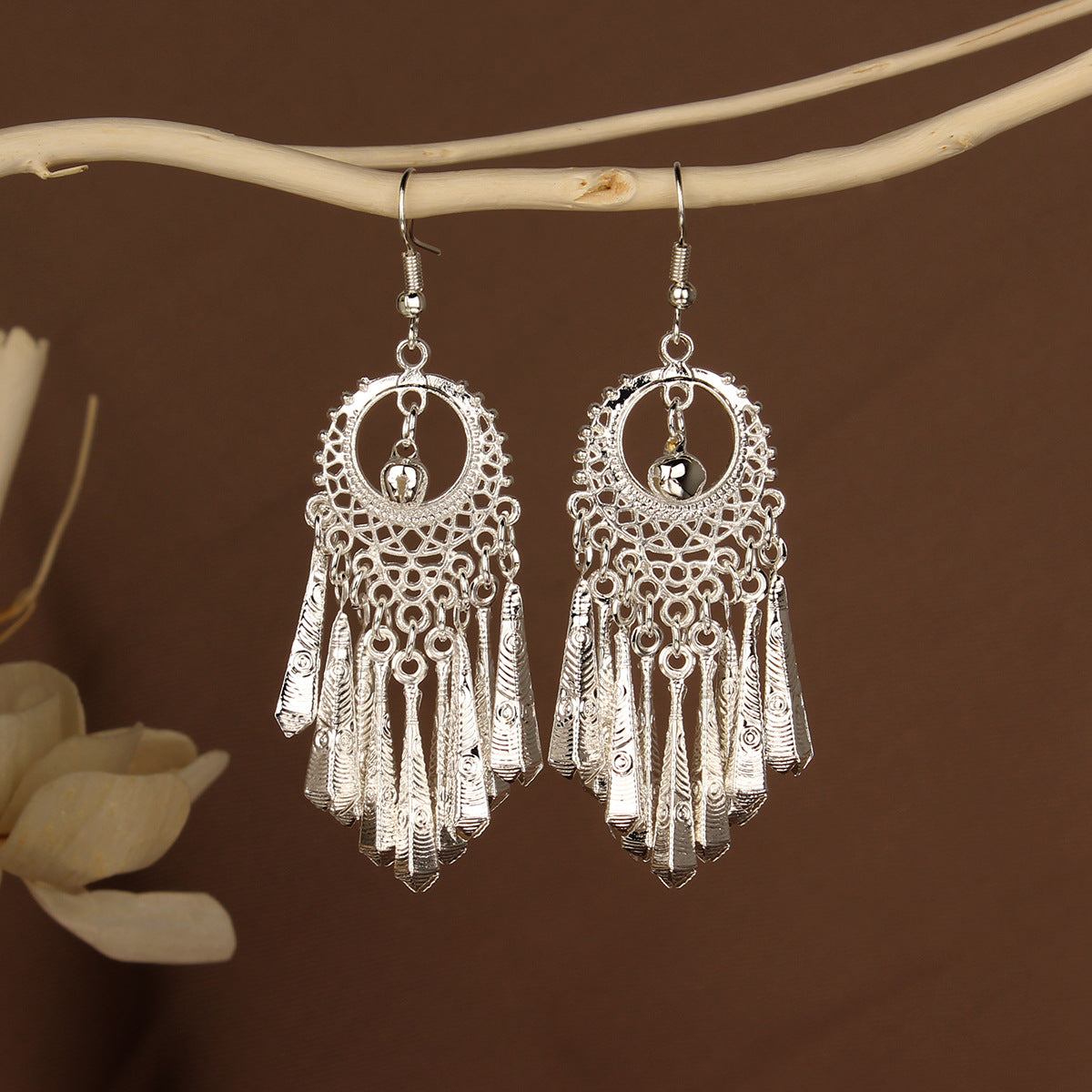 Chinese Style Retro National Miao Sier Earrings