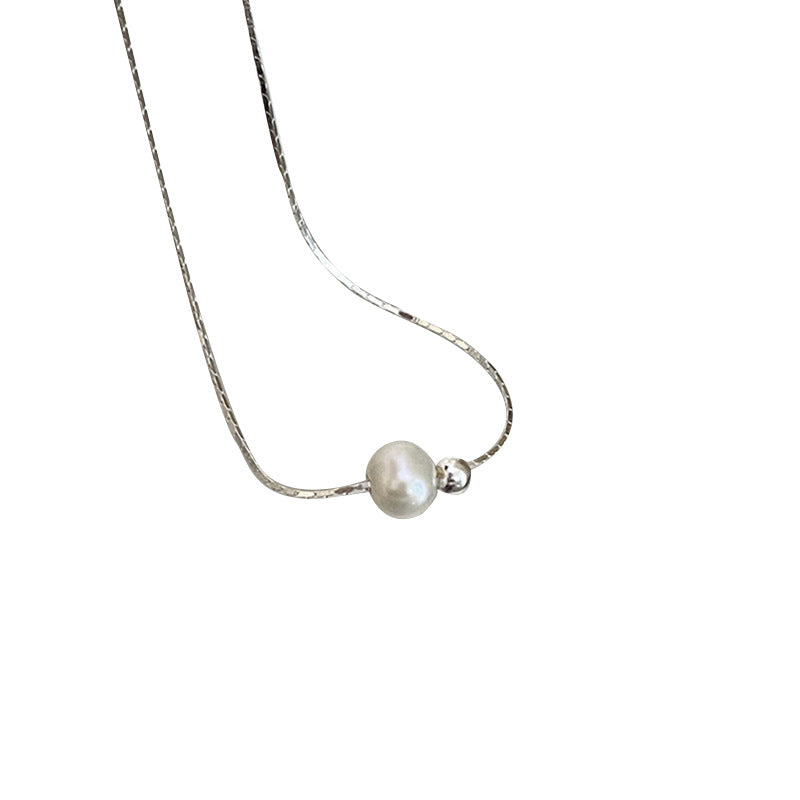 Women's Minimalist Pearl Design High-grade Clavicle Chain Necklaces
