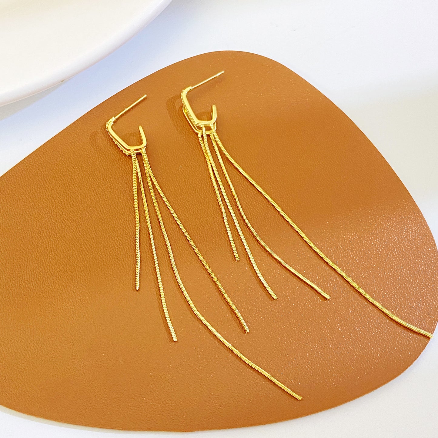 Long Fringe Female Fashion Personality Chain Earrings