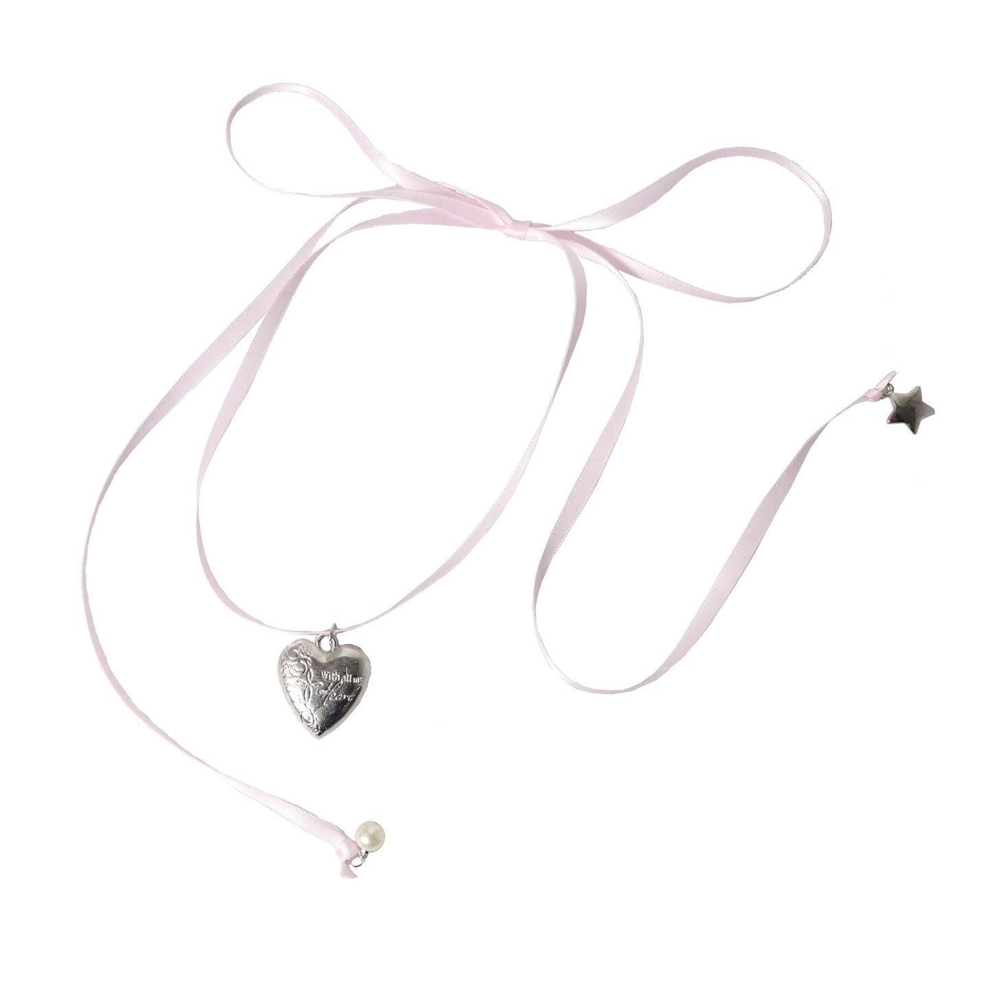 Jewelry Bandage Pink Love Neckband Bow Necklaces