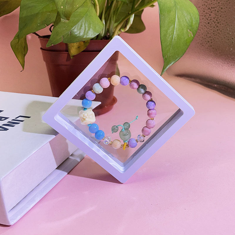 Style Colorful Lion Glass Ice Crack Ancient Sweet Princess Bracelets