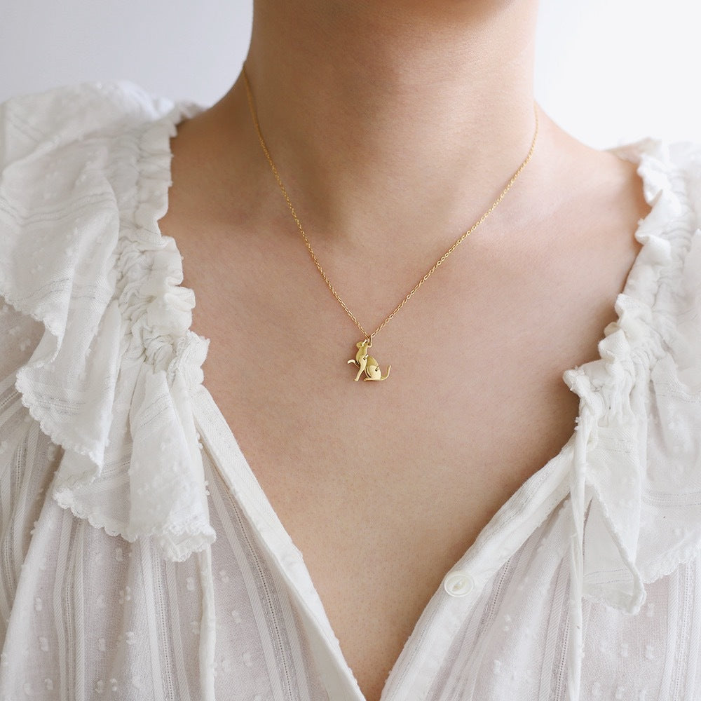 Cute Pet For Girlfriends Clavicle Chain Necklaces