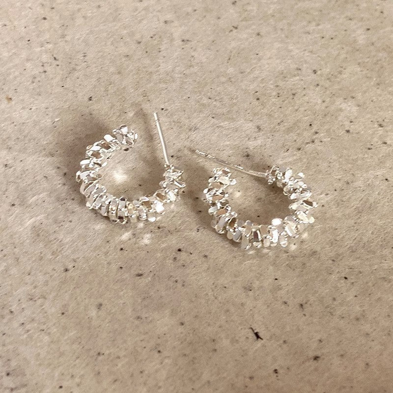 Women's Of Sier Round Light Luxury Minority Earrings
