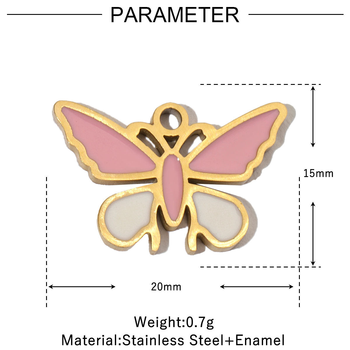 Flower Fish Colorful Oil Titanium Steel Female Angel Pendants