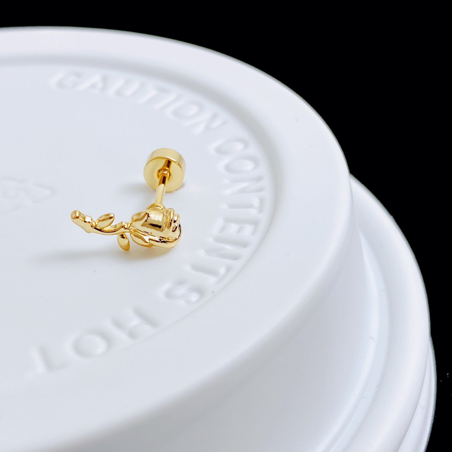 Exquisite Micro Inlaid Zircon Screw Ear Earrings