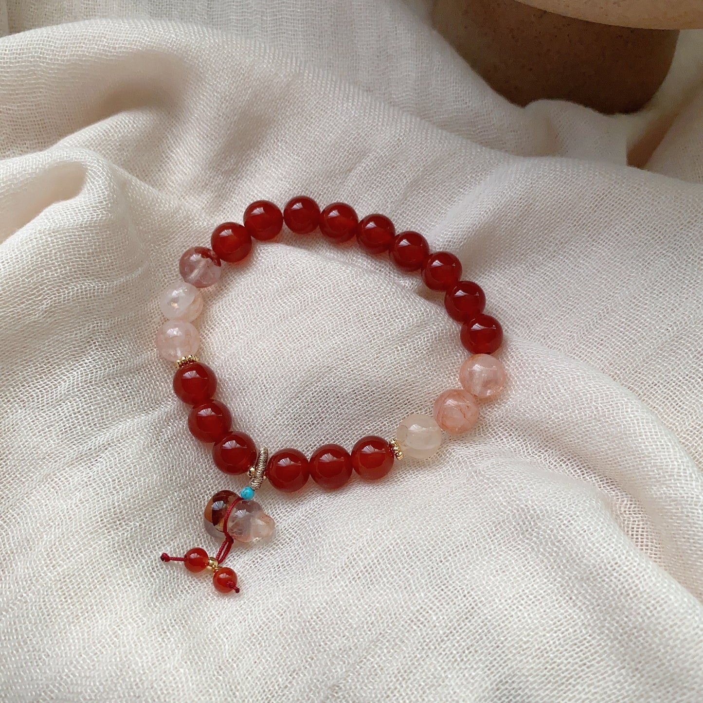 Women's Money Drawing Luck Changing Peach Retro Ethnic Style Bracelets