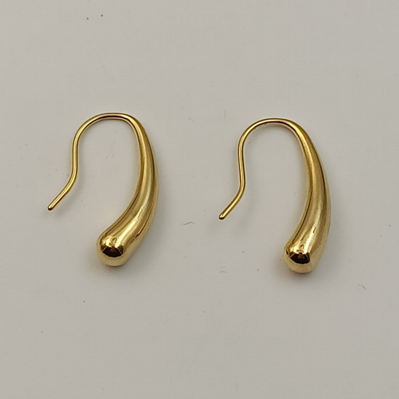 Korean Style Stainless Steel Drop-shaped Cold Niche Design Earrings