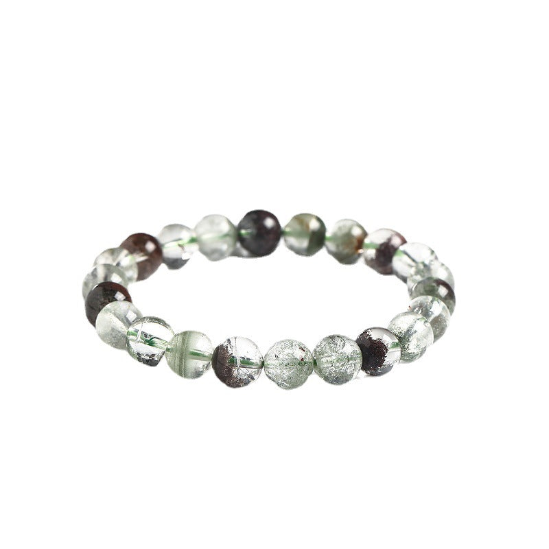 Women's & Men's Jewelry Green Phantom Quartz Yarn Crystal Cornucopia Bracelets