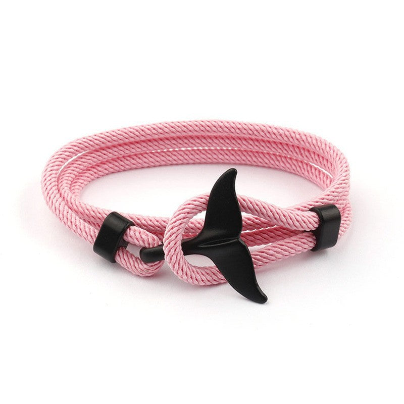 Whale Tail Woven Hand Strap Double Separable Mold Bracelets