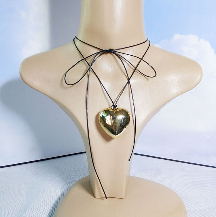 Wax Line Flannel Clavicle Chain Big Necklaces