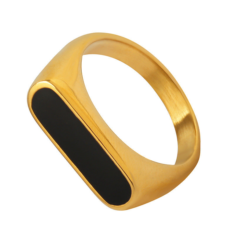 French Fashion Exaggerated Geometric Acrylic Element Rings