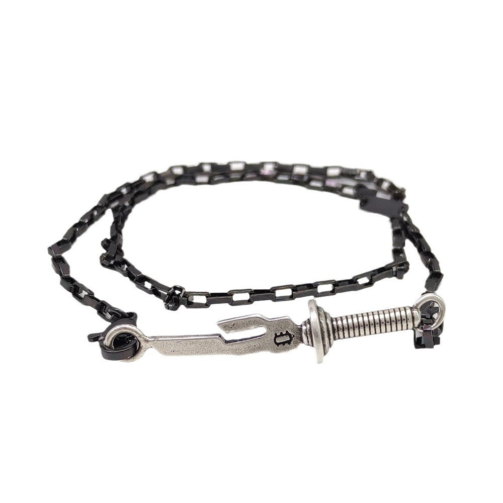 Cursing Back To Battle Folding Black Lock Bracelets