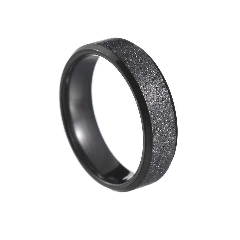 Ornament Sand Surface Vacuum Plating Simple Rings