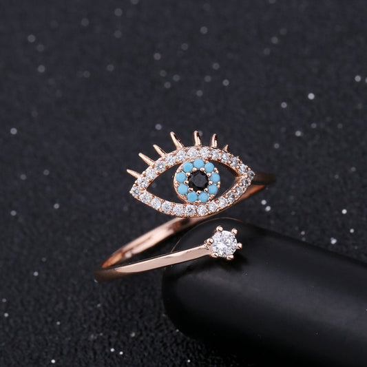 Cold Wind Devil's Eye Female Open Rings