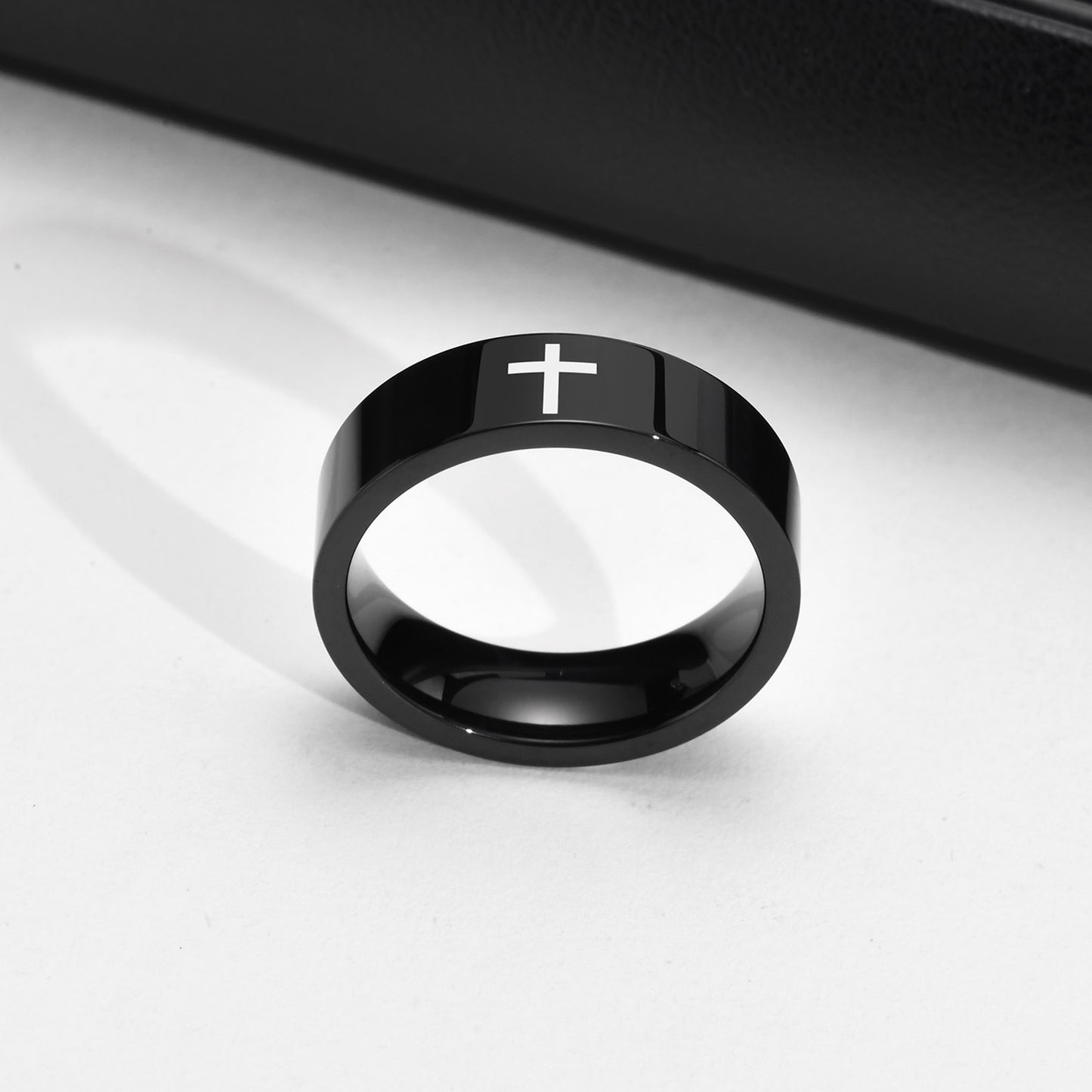 Men's Water Ornament Stainless Steel Simplicity Epoxy Rings