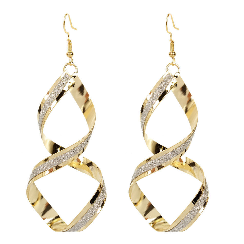 Fashion Ornament Popular Stickers Frosted Water Earrings