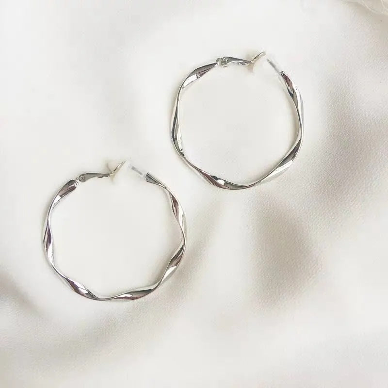 Sier Needle Temperament Female Personality Wild Earrings