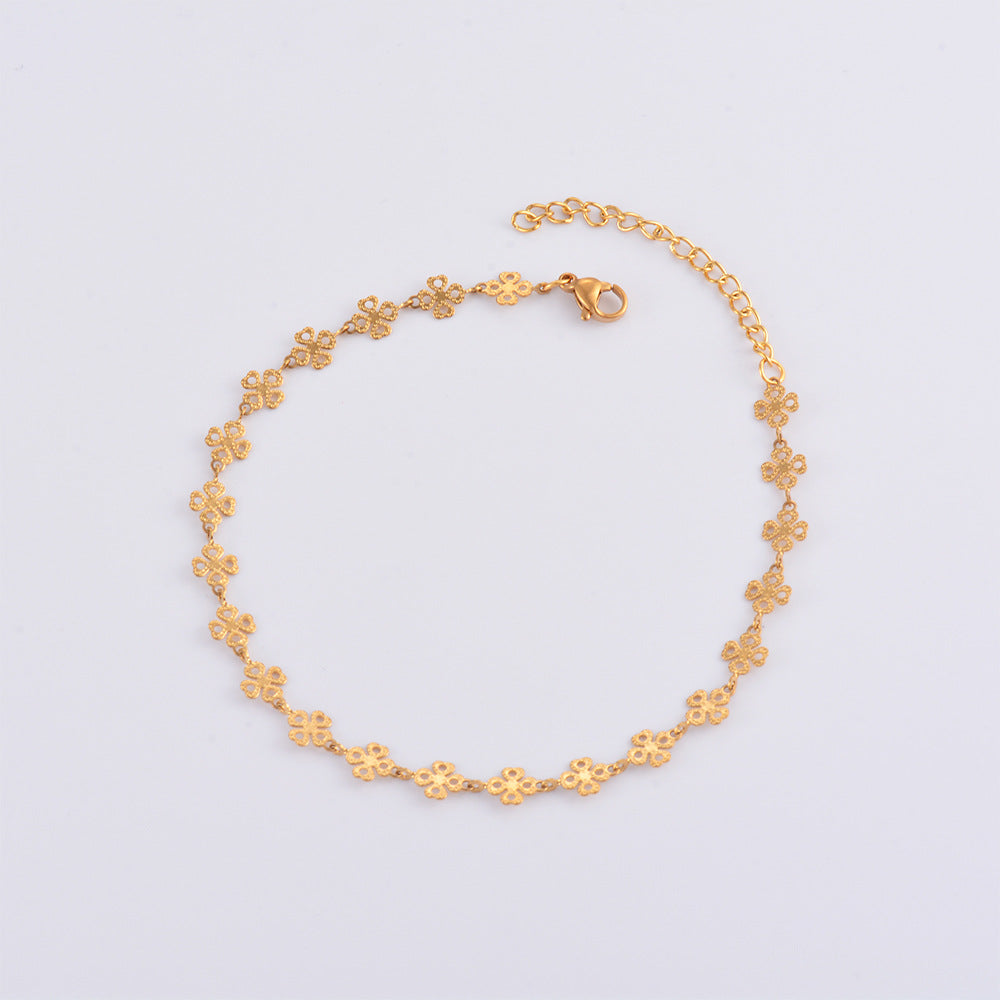 Women's Stainless Steel Style Electroplated Multi Titanium Bracelets