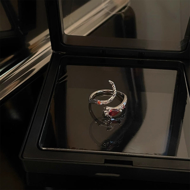 Women's & Men's High-grade For Twin Cold Niche Design Rings