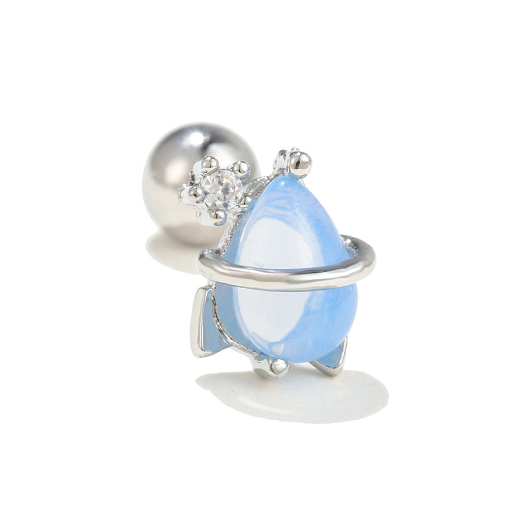 Space Element Ear Bone Alien Screw Earrings