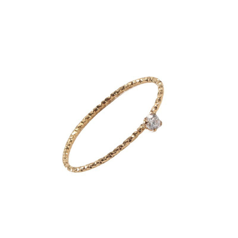 High-grade Special Interest Light Luxury Mini Small Rings