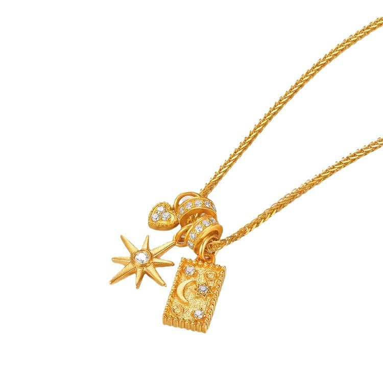 Light Luxury Sun Moon Myth Star Flow Temperament Pendants