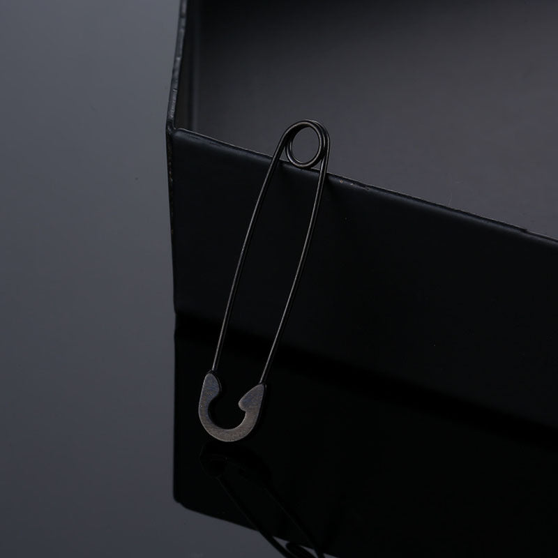 Stylish Simple Personality Stainless Steel Pin Clip Earrings
