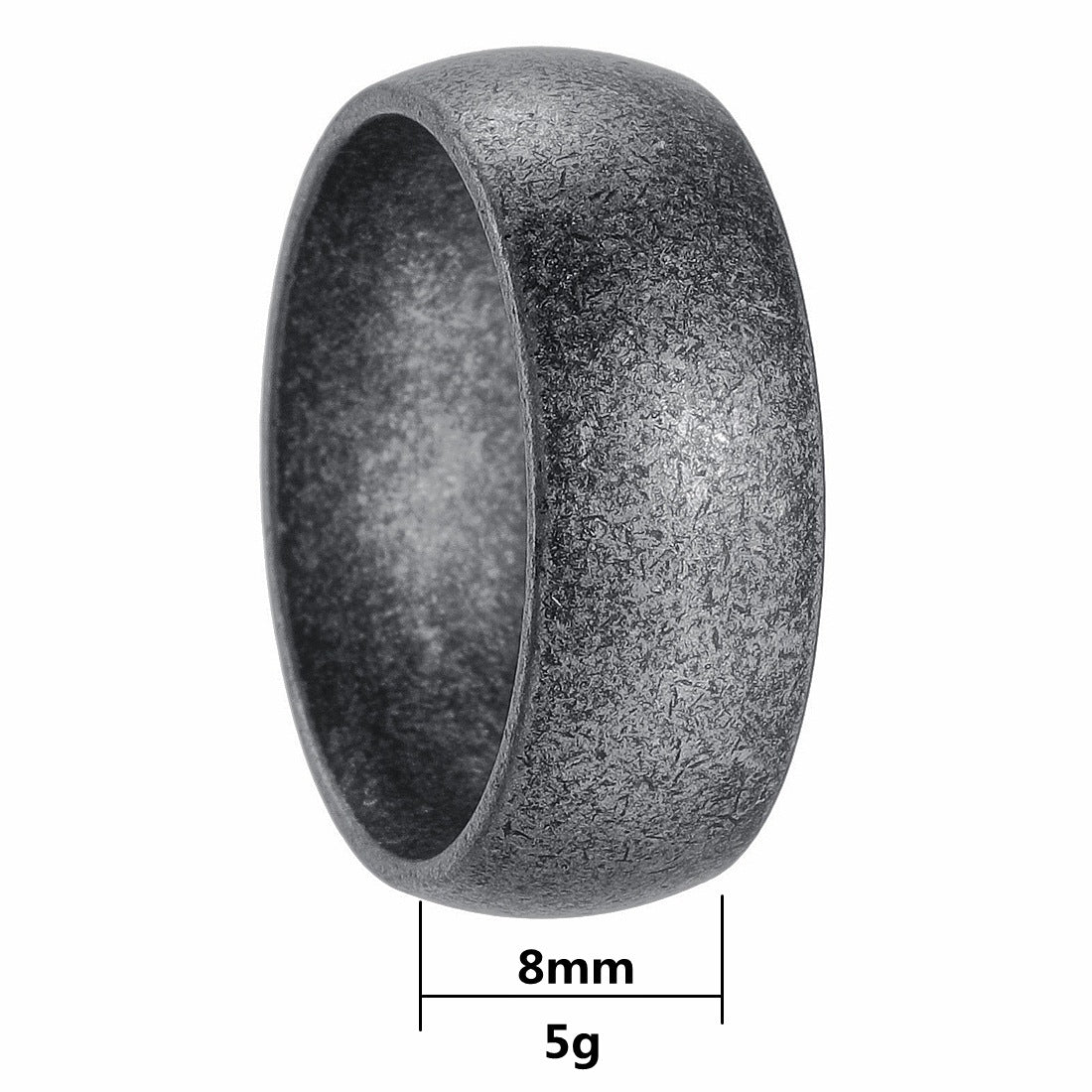 Men's Ancient Sier Accessories Old Titanium Steel Rings