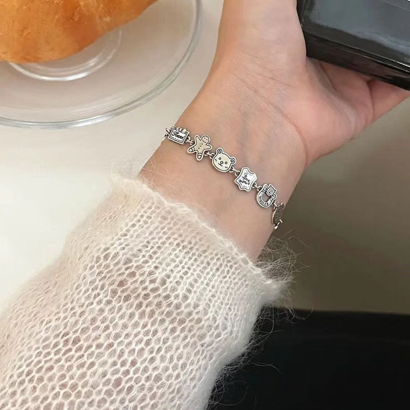 Little Bear Cartoon Minority Fashion High Bracelets