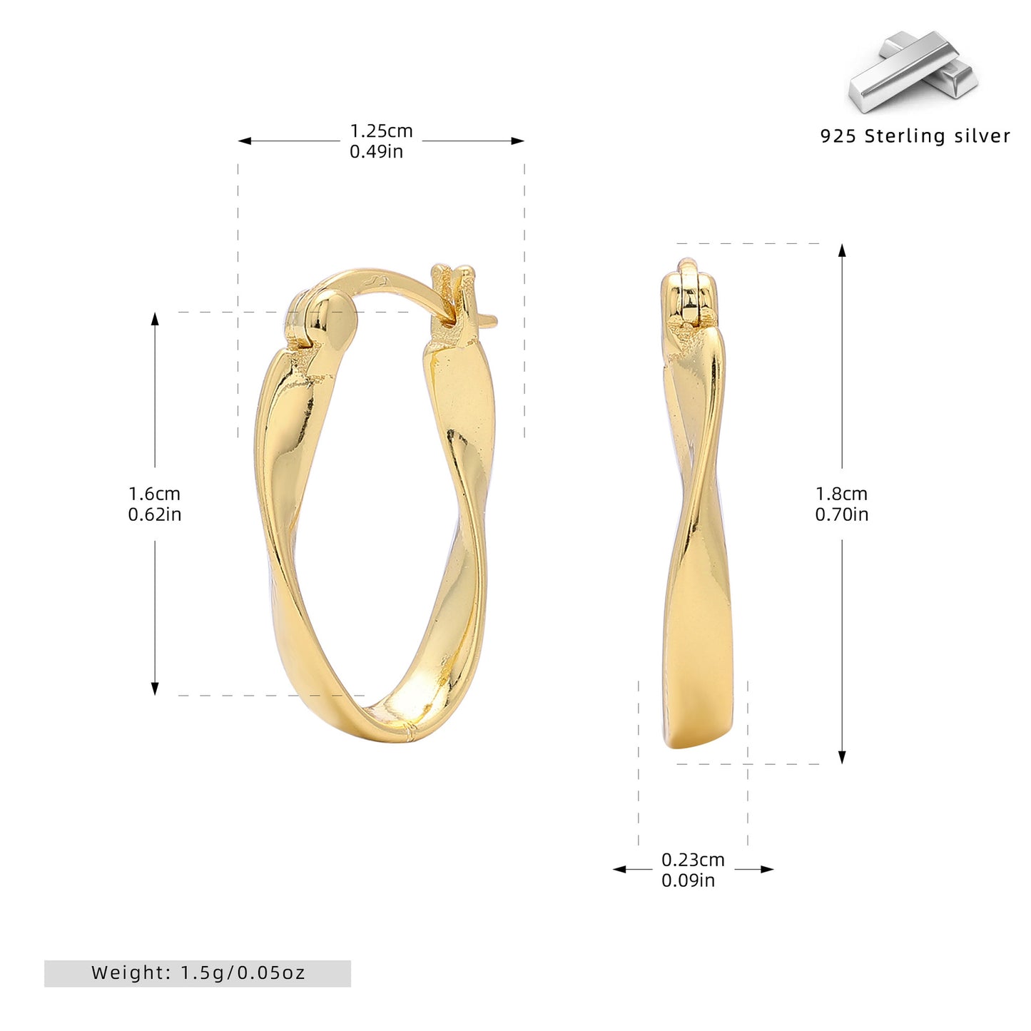 Mobius Wave Ear Personalized Cold Style Earrings