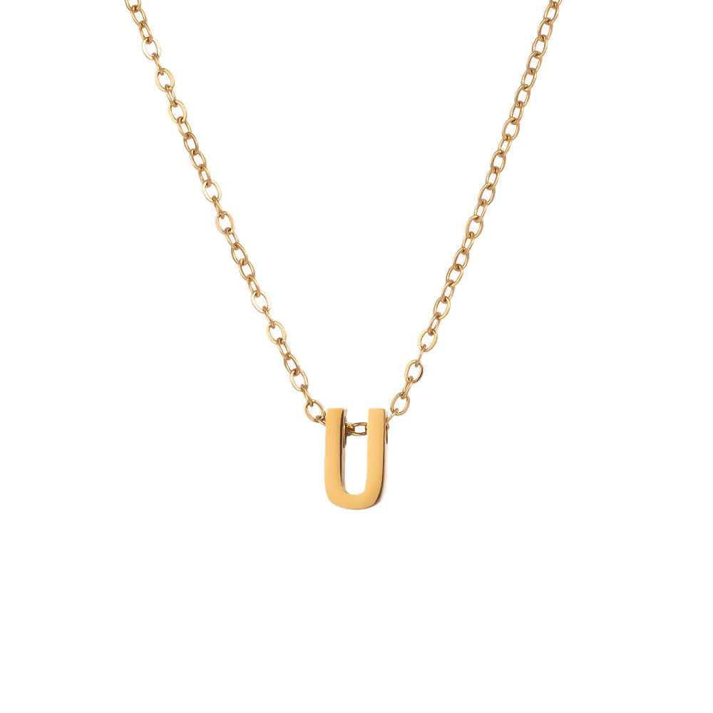 Fading English Letter Unisex Fashion Simple Necklaces