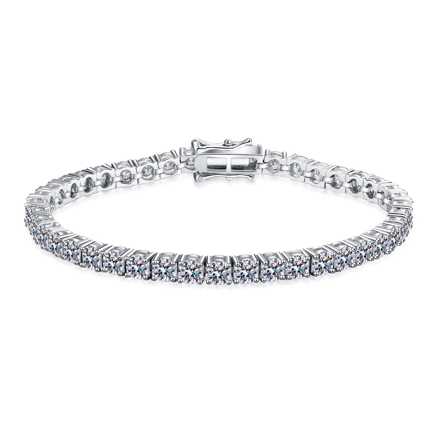 Women's Cool Sterling Sier Gold-plated Moissanite Bracelets